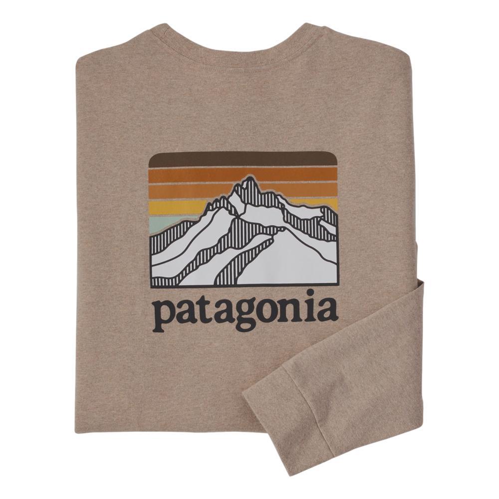 Patagonia Men's Long-Sleeved Line Logo Ridge Responsibili-Tee TAUPE_STPE