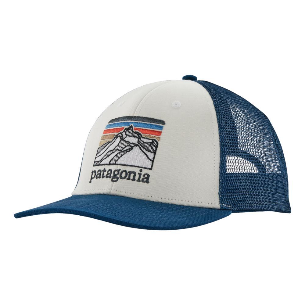 Patagonia Line Logo Ridge LoPro Trucker Hat BLUE_WHLM