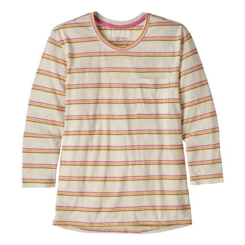Patagonia Women's Mainstay 3/4 Sleeved Top Pink_psma