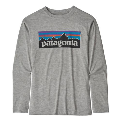 Patagonia Boys Long-Sleeved Capilene Cool Daily T-Shirt Dftgry_pldx
