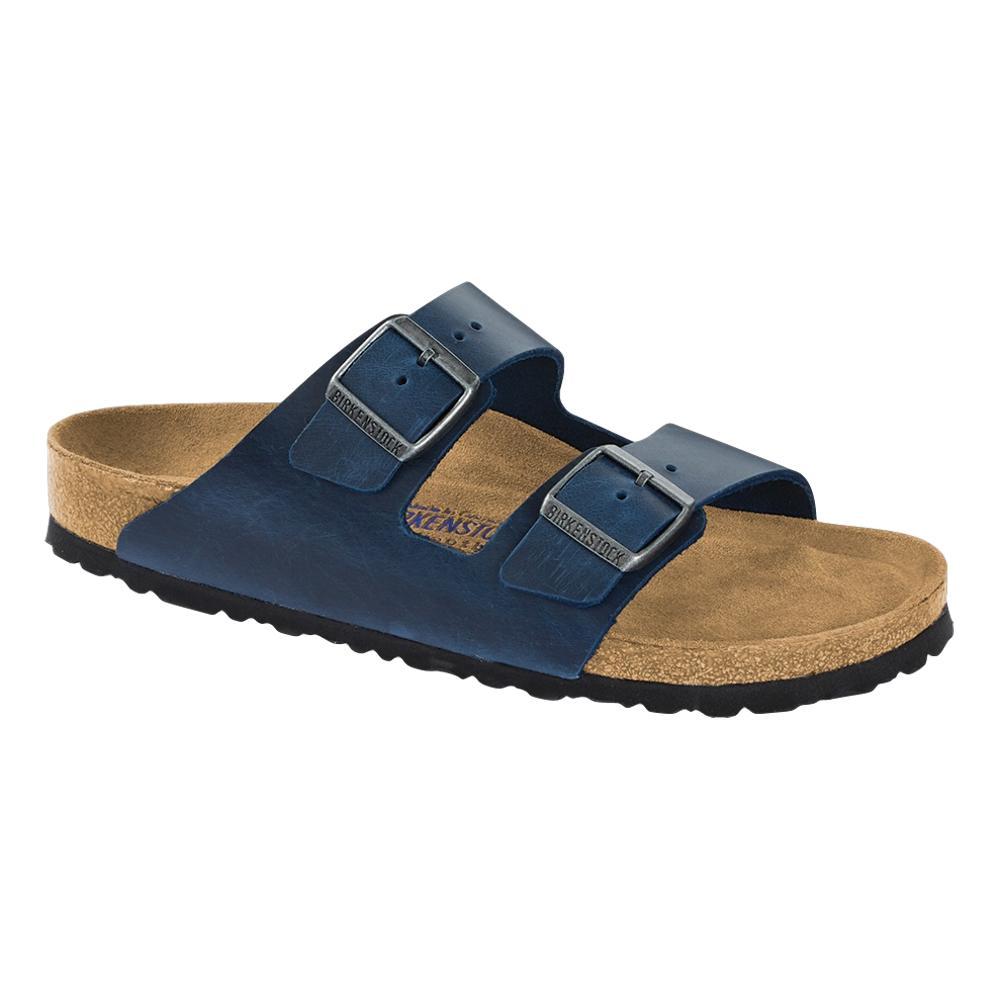 Birkenstock Women's Arizona Soft Footbed Oiled Leather Sandals - Regular BLUE.OL