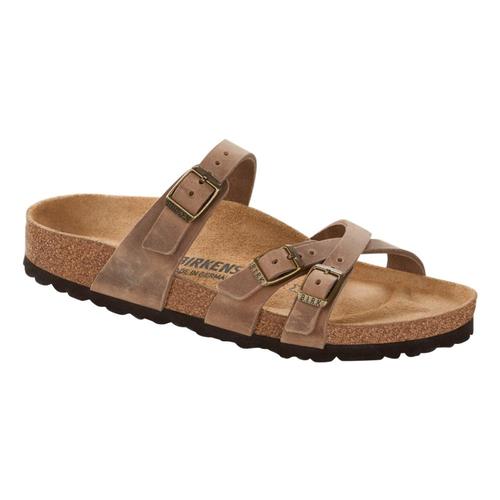 Birkenstock Women's Franca Oiled Leather Sandals - Regular Tobacco