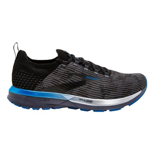 Brooks Men's Ricochet 2 Road Running Shoes Blk.Gry.Blu_053