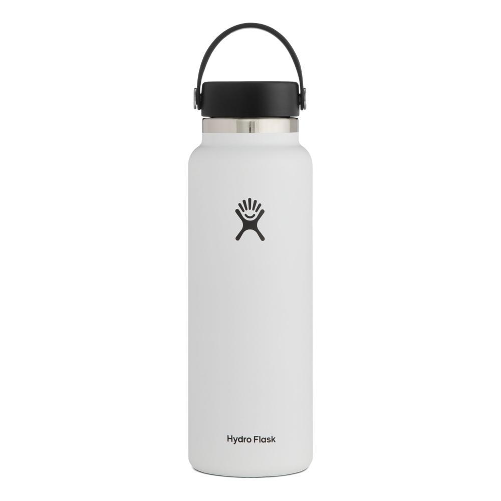 Hydro Flask 40oz Wide Mouth - Flex Cap WHITE