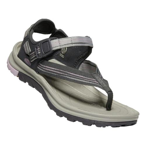 KEEN Women's Terradora II Toe Post Sandals Dkgry.Dpnk