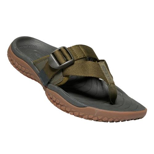 KEEN Men's SOLR Toe Post Sandals Dkolive
