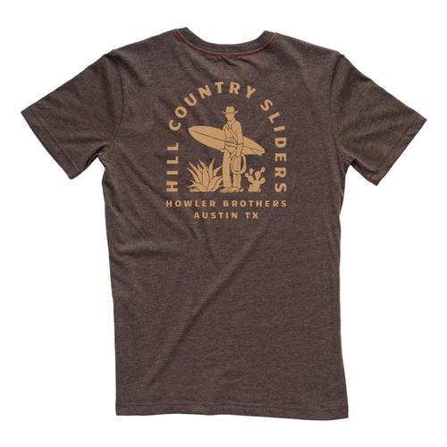 Howler Brothers Men's Hill Country Sliders Pocket T Shirt Espresso