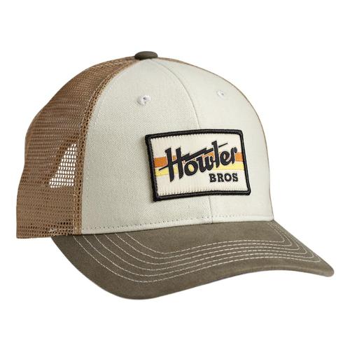Howler Brothers Electric Stripe Snapback Hat Stonegold