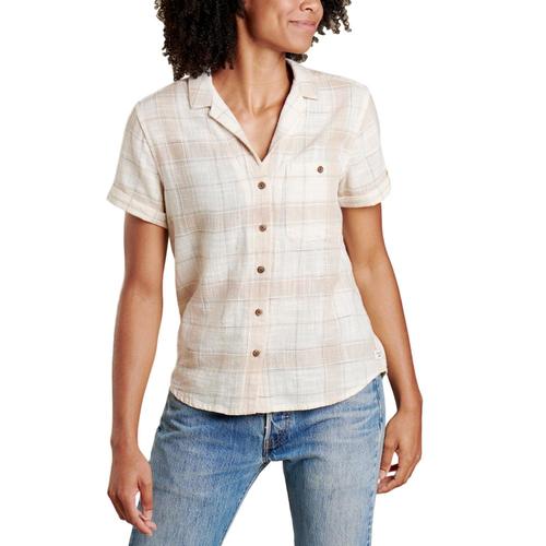 Toad&Co Women's Camp Cove Short Sleeve Shirt Salt_199