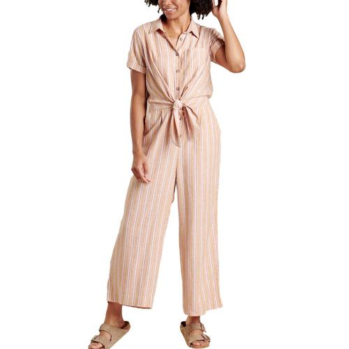 Toad&Co Women's Taj Short Sleeve Jumpsuit Sunset_807