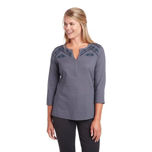 KUHL Women's Martina Three-Quarter Sleeve Top Rainstorm