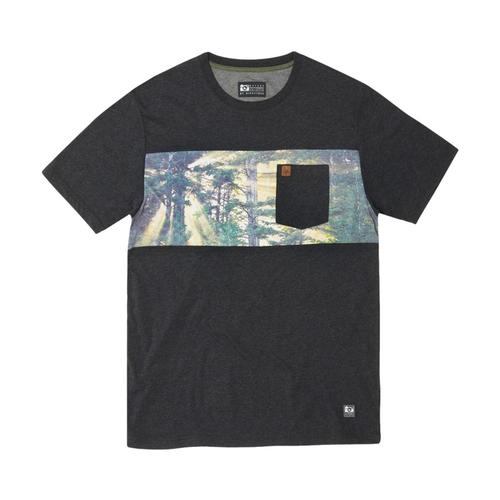 HippyTree Men's Backwoods Knit Tee Hthrblack