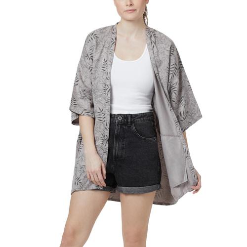 tentree Women's Sawara Cardigan Sweater Greyfloral_855