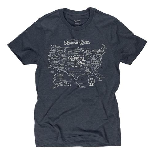 The Landmark Project Unisex NPS Map Tee Deepnavy