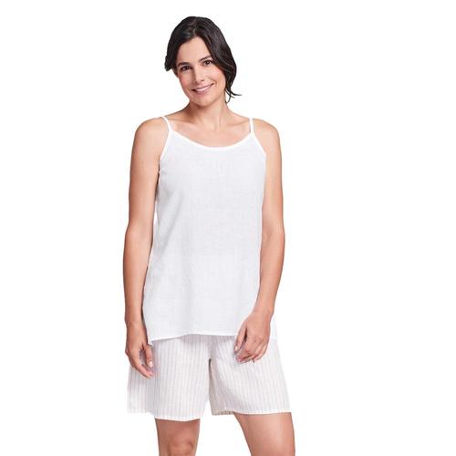 FLAX Women's Late Night Cami White
