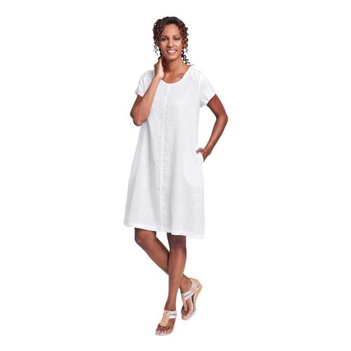 FLAX Women's Garden Party Dress White