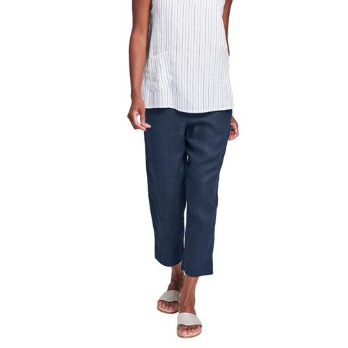 FLAX Women's Generous Garden Crop Pants Bluenight