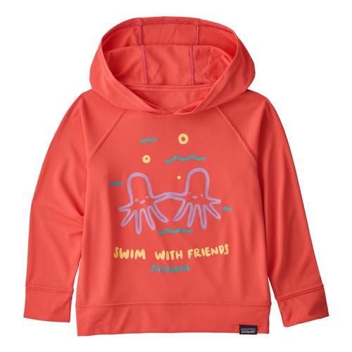 Patagonia Baby Capilene Cool Daily Sun Hoody Coral_obfc