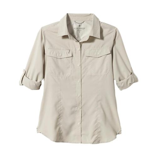 Royal Robbins Women's Expedition Long Sleeve Shirt Soapstone_151