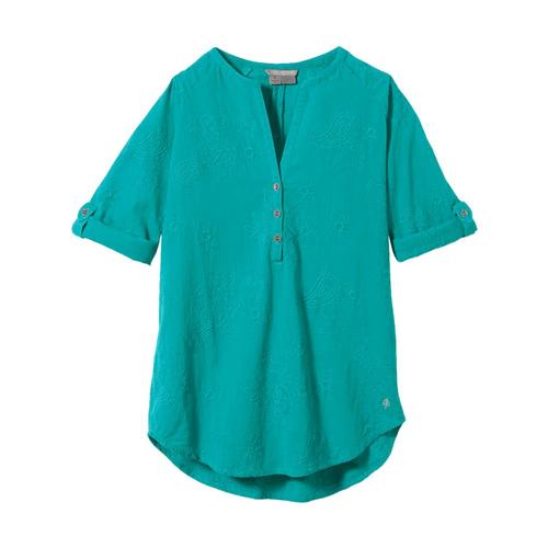 Royal Robbins Women's Oasis Tunic II 3/4 Sleeve Turquoise_795