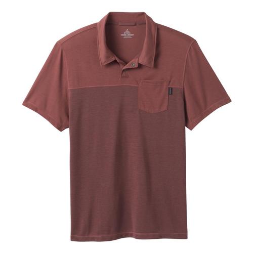 prAna Men's Milo Polo Shirt Vino