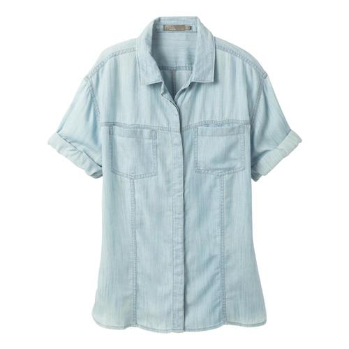 prAna Women's Ezra Top Plus Vintageblue