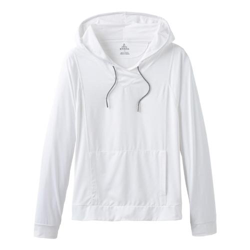prAna Women's Odea Hooded Sun Shirt White