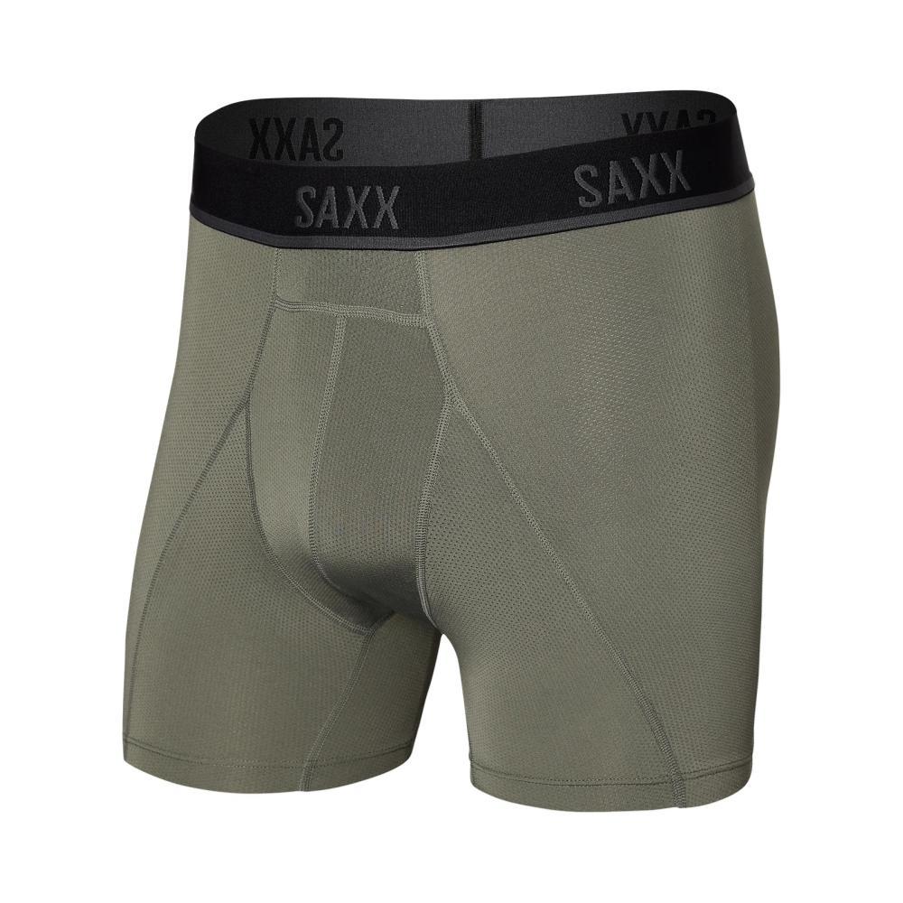 SAXX Men's Kinetic Light-Compression Mesh Boxer Briefs CARGOGREY_CGR