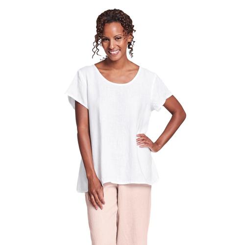 FLAX Women's Blossom Blouse White