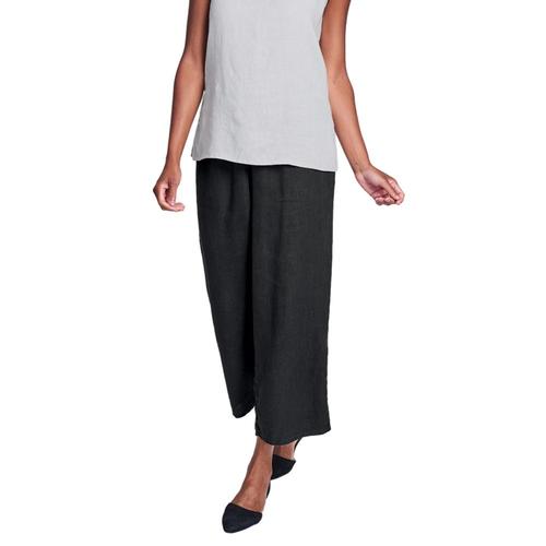 FLAX Women's Generous Floods Pants Black