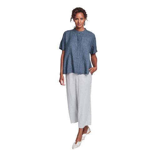 FLAX Women's Zdenka Blouse Denimdye