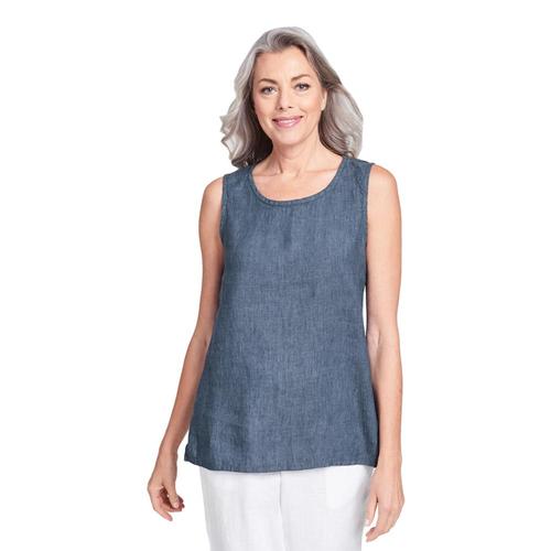 FLAX Women's Sunny Tank Denimwaffle