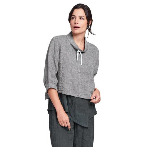 FLAX Women's Reverse Top Fadedblkpnm