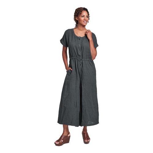 FLAX Women's Tee Top Jumper Fadedblack