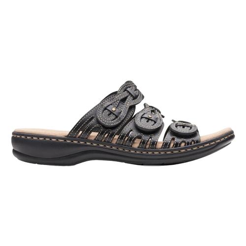 Clarks Women's Leisa Faye Sandals Blklth