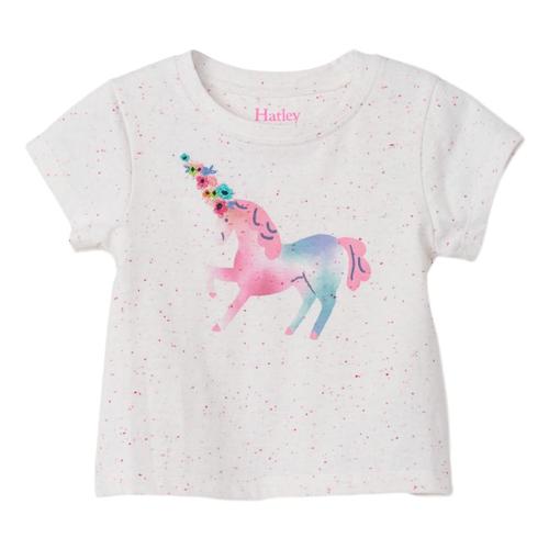 Hatley Delicate Unicorn Baby Tee White