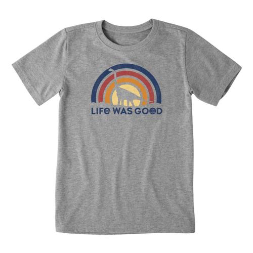 Life is Good Boys Life Was Good Crusher Tee Shirt Hthrgray