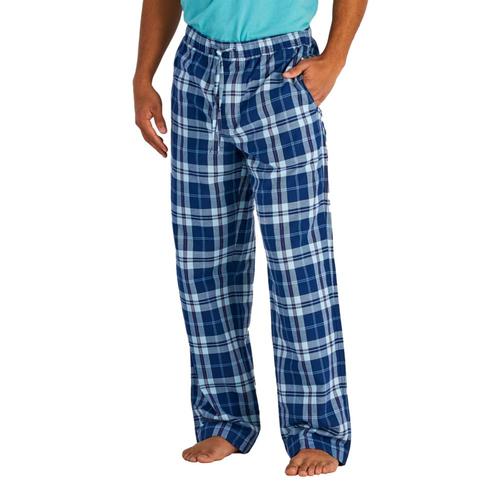 Life is Good Men's Darkest Blue Plaid Classic Sleep Pants Drkstbluepld