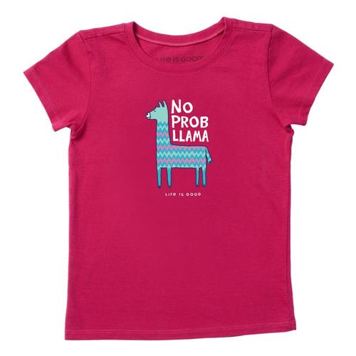 Life is Good Girls No Prob Llama Crusher Tee Sngriared