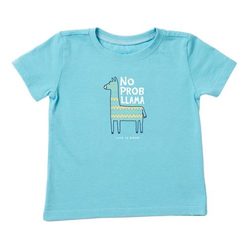 Life is Good Toddler No Prob Llama Crusher Tee Coastblue