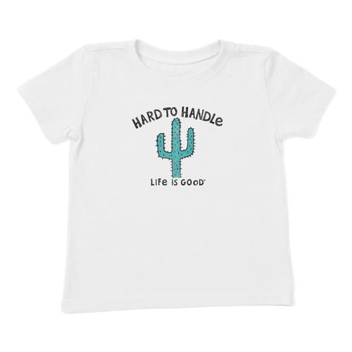 Life is Good Toddler Hard To Handle Crusher Tee Cloudwht