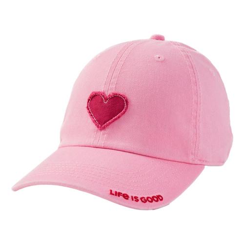 Life is Good Kids Heart Tatter Chill Cap Happypink