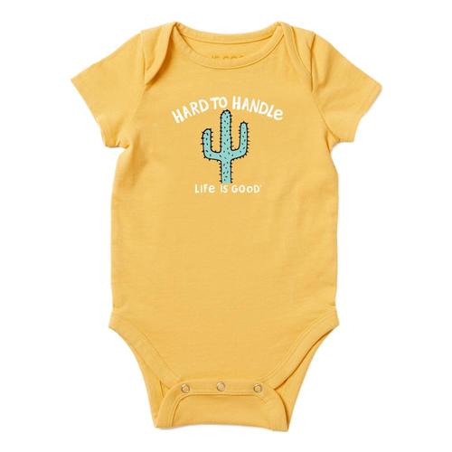 Life is Good Infant Hard To Handle Crusher Baby Bodysuit Bajayelow