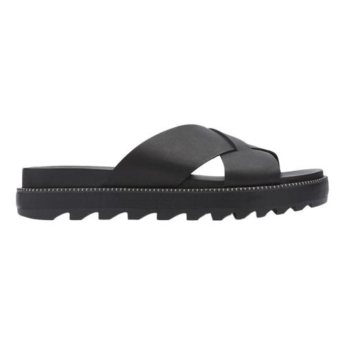 Sorel Women's Roaming Criss Cross Slides Black_010