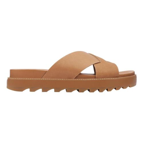 Sorel Women's Roaming Criss Cross Slides Camel_224