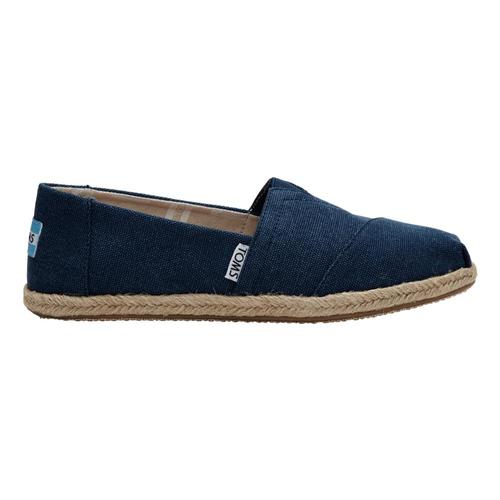 TOMS Women's Navy Canvas Espadrilles Nvywcanv