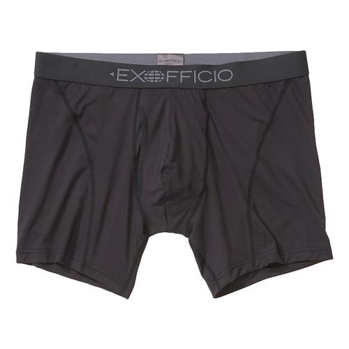 ExOfficio Men's Give-N-Go 2.0 Sport Mesh Boxer Briefs - 6in Inseam Black_9141