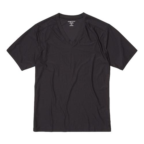 ExOfficio Men's Give-N-Go 2.0 V-Neck Tee Black_9999