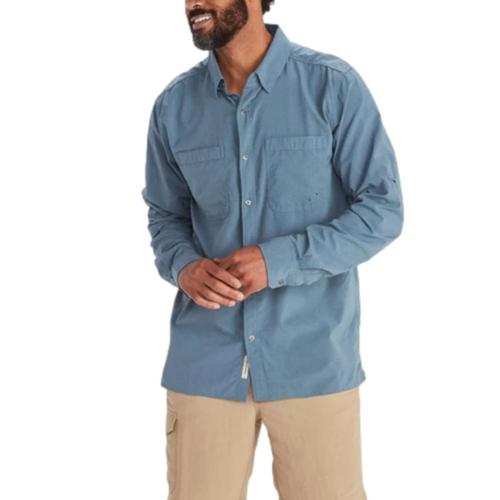 ExOfficio Men's BugsAway Tiburon Long-Sleeve Shirt Blue_18904