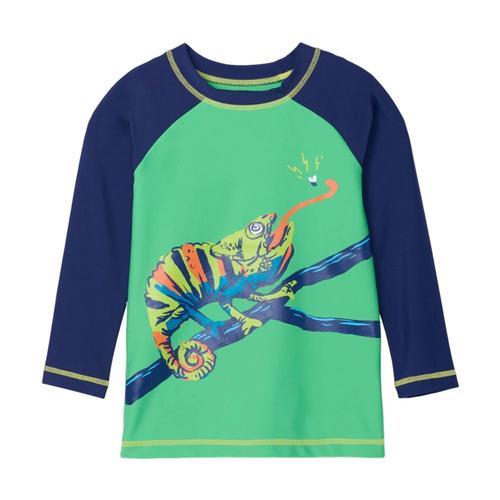 Hatley Boys Rambunctious Reptiles Long Sleeve Rashguard Poisgreen
